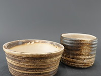 2 vintage keramieken cache-pots - afbeelding 2 van  5