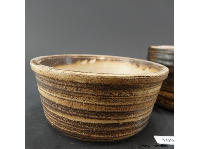 2 vintage keramieken cache-pots - afbeelding 3 van  5