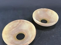 2 vintage onyx lampenkappen - afbeelding 5 van  5