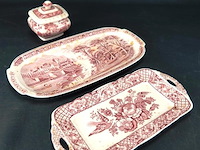 2 vintage schalen en een suikerpot - afbeelding 2 van  5