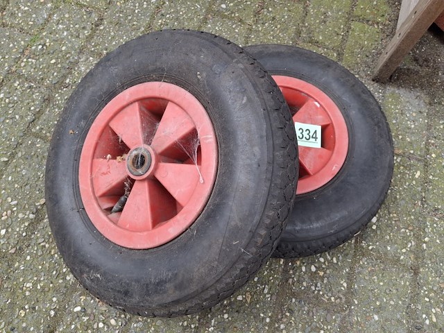 2 wielen voor kruiwagen diameter 40 cm - afbeelding 2 van  3