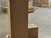 2 x 1 persoons ligbed met bijzettafel wit - afbeelding 2 van  7