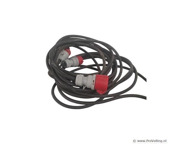 2 x 10 meter verlangkabel 32 ampère - afbeelding 1 van  1