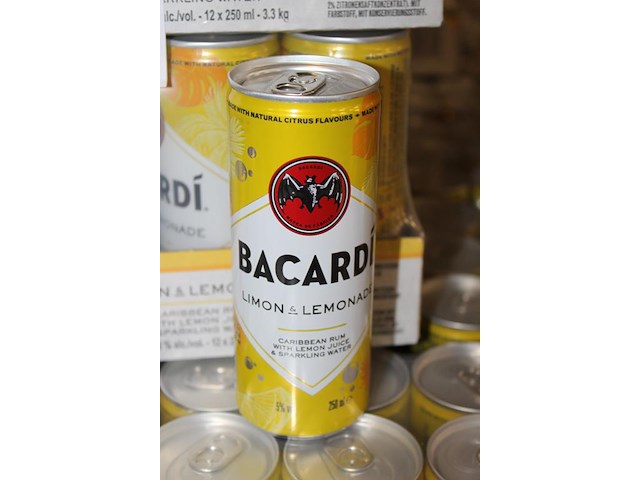 2 x 12 blikken bacardi cola limon & lemonade 0,25cl. tht 8-2026. bod inclusief statiegeldwaarde van 7,20 euro. - afbeelding 2 van  2