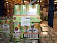 2 x 12 blikken bacardi cola mango mjito 0,25cl. tht 6-2026. bod inclusief statiegeldwaarde van 7,20 euro.