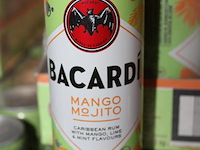 2 x 12 blikken bacardi cola mango mjito 0,25cl. tht 6-2026. bod inclusief statiegeldwaarde van 7,20 euro. - afbeelding 2 van  2