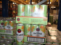 2 x 12 blikken bacardi cola mango mjito 0,25cl. tht 6-2026. bod inclusief statiegeldwaarde van 7,20 euro. - afbeelding 1 van  2