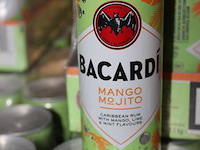 2 x 12 blikken bacardi cola mango mjito 0,25cl. tht 6-2026. bod inclusief statiegeldwaarde van 7,20 euro. - afbeelding 2 van  2