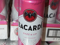 2 x 12 blikken bacardi cola razz & up 0,25cl. tht 2-2027. bod inclusief statiegeldwaarde van 3,60 euro. - afbeelding 2 van  2