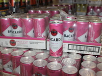 2 x 12 blikken bacardi cola razz & up 0,25cl. tht 2-2027. bod inclusief statiegeldwaarde van 3,60 euro. - afbeelding 1 van  2