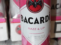 2 x 12 blikken bacardi cola razz & up 0,25cl. tht 2-2027. bod inclusief statiegeldwaarde van 3,60 euro. - afbeelding 2 van  2