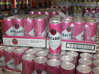 2 x 12 blikken bacardi cola razz & up 0,25cl. tht 2-2027. bod inclusief statiegeldwaarde van 3,60 euro. - afbeelding 1 van  2