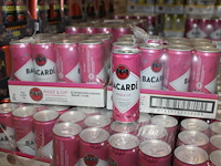 2 x 12 blikken bacardi cola razz & up 0,25cl. tht 2-2027. bod inclusief statiegeldwaarde van 3,60 euro. - afbeelding 1 van  2