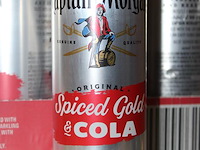 2 x 12 blikken captain morgan spiced gold & cola 0,25cl. tht 11-2025. bod inclusief statiegeldwaarde van 3,... - afbeelding 2 van  2