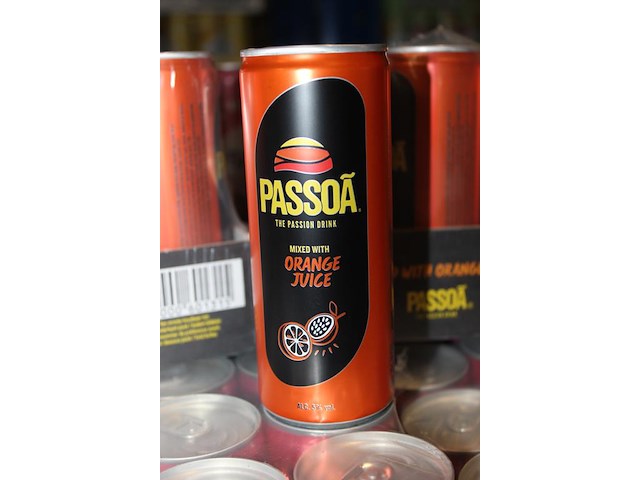2 x 12 blikken passoa with orange juice 0,25cl. tht 6 -2026. bod inclusief statiegeldwaarde van 3,60 euro. - afbeelding 2 van  2