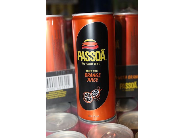 2 x 12 blikken passoa with orange juice 0,25cl. tht 6 -2026. bod inclusief statiegeldwaarde van 3,60 euro. - afbeelding 2 van  2