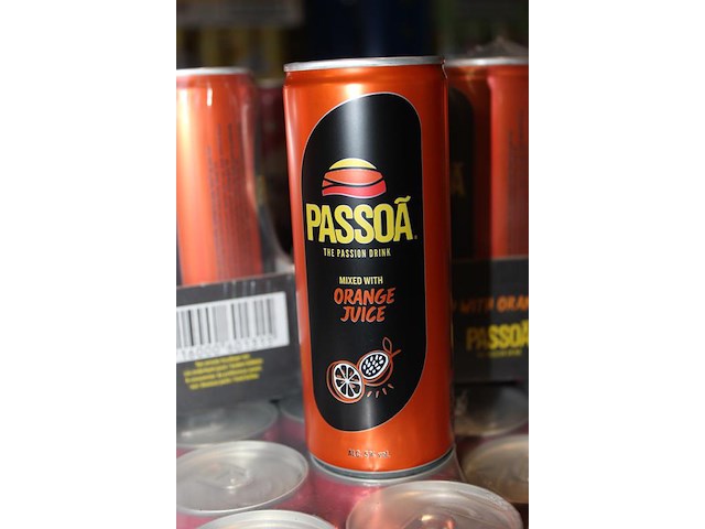 2 x 12 blikken passoa with orange juice 0,25cl. tht 6 -2026. bod inclusief statiegeldwaarde van 3,60 euro. - afbeelding 2 van  2