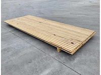 2 x afrikaans eiken triple woodpanel 25mm dik , 95 x 225cm (b x h) - afbeelding 4 van  5