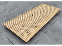 2 x afrikaans eiken triple woodpanel 25mm dik , 95 x 225cm (b x h) - afbeelding 5 van  5