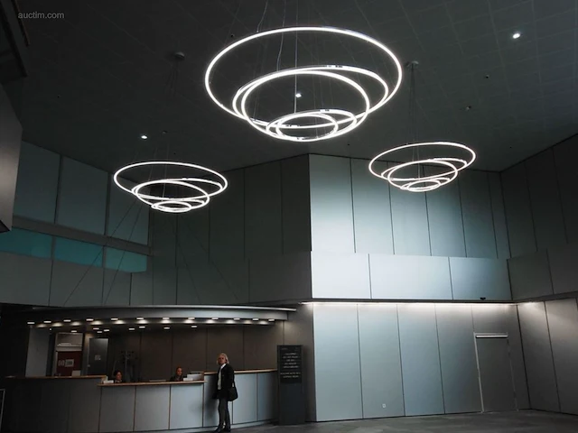 2 x aurora 360 design armatuur zilver glans - afbeelding 1 van  5