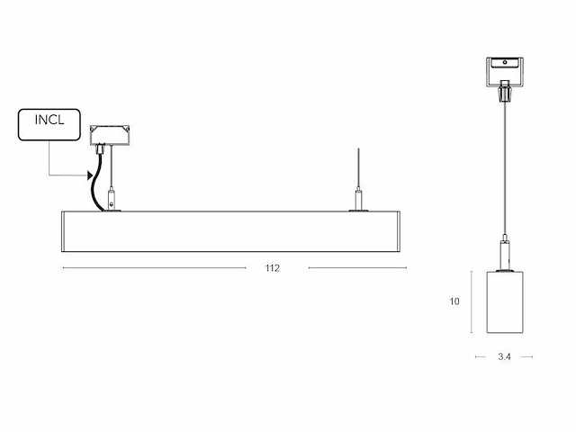 2 x b52 led design pendel armatuur wit - afbeelding 7 van  7
