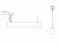 2 x b52 led design pendel armatuur wit - afbeelding 7 van  7