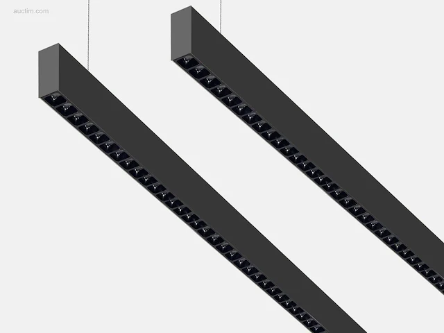 2 x b52 led design pendel armatuur zwart - afbeelding 1 van  9
