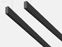 2 x b52 led design pendel armatuur zwart