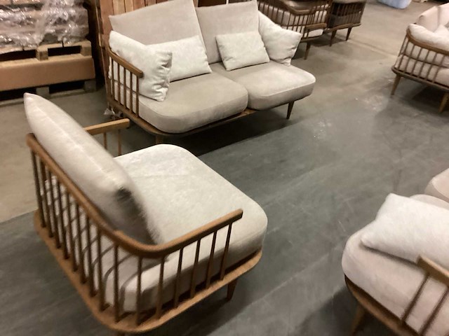 2 x bankstel 2 zits en 2 fauteuils - afbeelding 4 van  12