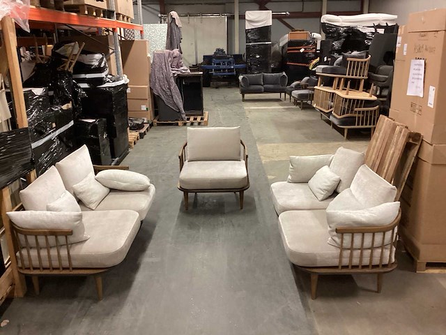 2 x bankstel 2 zits en 2 fauteuils - afbeelding 1 van  12