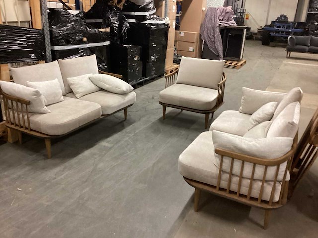 2 x bankstel 2 zits en 2 fauteuils - afbeelding 6 van  12