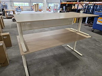 2 x bureau tafel, wit - afbeelding 2 van  2