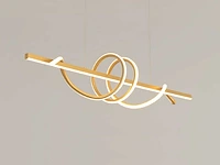 2 x flow led hanglamp goud - afbeelding 2 van  8