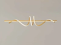 2 x flow led hanglamp goud - afbeelding 6 van  8