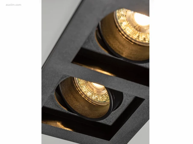 2 x gt square 2.0 design inbouwspots zwart - afbeelding 3 van  7