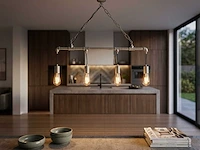 2 x industriële retro hanglamp 4 lichts