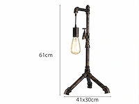 2 x industriële retro tafellamp - afbeelding 5 van  7