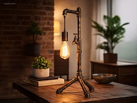 2 x industriële retro tafellamp