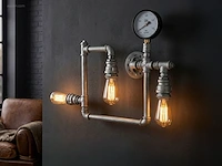 2 x industriële retro wandlamp 3 lichts