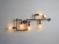 2 x industriële retro wandlamp 5 lichts - afbeelding 3 van  4