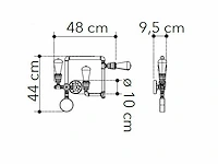 2 x industriële retro wandlampen combinatie 3... - afbeelding 3 van  8