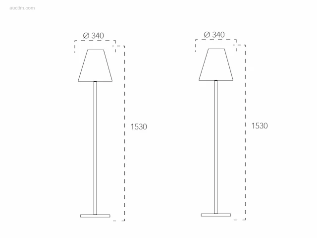 2 x intec bart design buiten lamp zwart - afbeelding 3 van  9