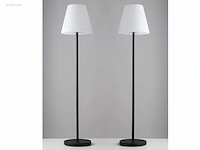 2 x intec bart design buiten lamp zwart - afbeelding 2 van  9