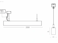 2 x intec led build 200 design pendel armatuur... - afbeelding 4 van  9