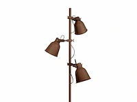 2 x intec legend vloerlamp 3 lichts, koper bruin - afbeelding 2 van  5