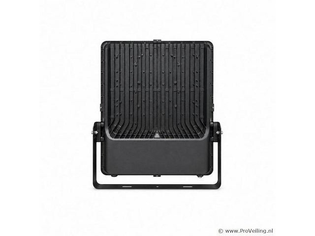 2 x led floodlight 400w – 6400k koud wit - zwart – ip65 – borneo-400 - afbeelding 3 van  5