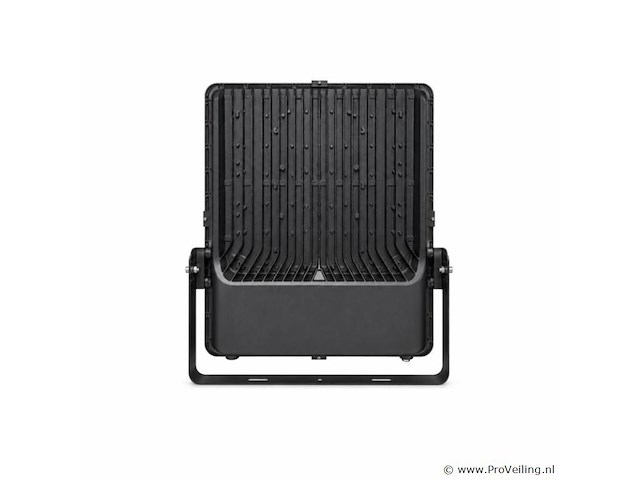 2 x led floodlight 400w – 6400k koud wit - zwart – ip65 – borneo-400 - afbeelding 3 van  5