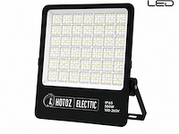 2 x led floodlight 500w – 6400k koud wit - zwart – ip65 – borneo-500 - afbeelding 2 van  5