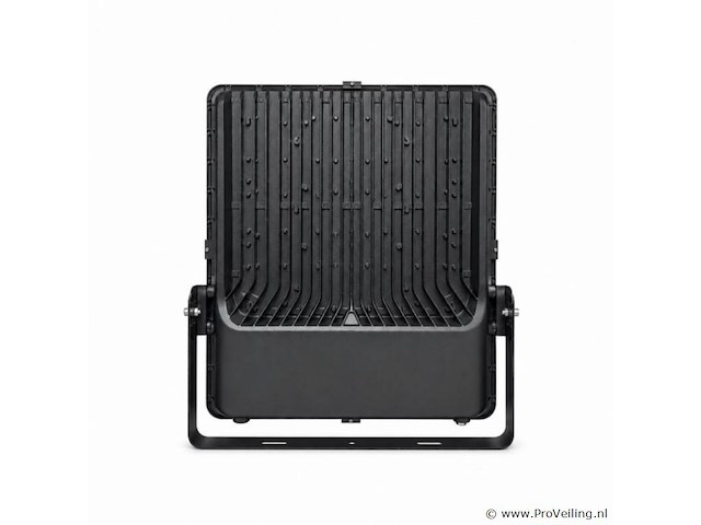2 x led floodlight 500w – 6400k koud wit - zwart – ip65 – borneo-500 - afbeelding 3 van  5