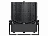 2 x led floodlight 500w – 6400k koud wit - zwart – ip65 – borneo-500 - afbeelding 3 van  5